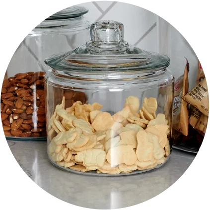 Biscuit Jars, Glass Jar With Lid, Glass Food Jar With Lids, Glass